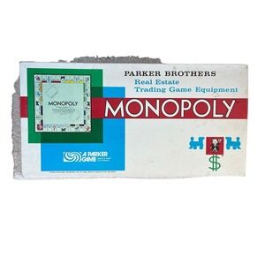 Vintage 1961 Monopoly Board Game by Parker Brothers - Classic Original COMPLETE